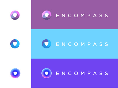Encompass Logo Process brandidentity branding design flat icon illustration logo overlap simple story