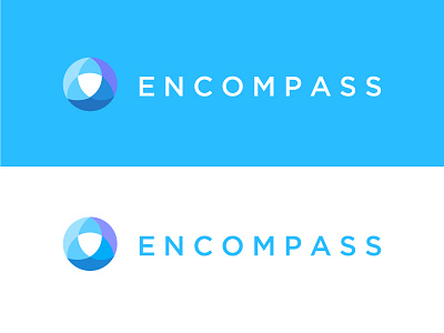 Encompass branding circle colors design icon illustration logo mark vector wave