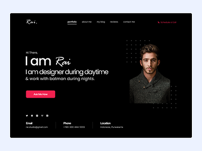 Web site: landing Page