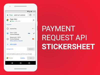 Payment Request API stickersheet