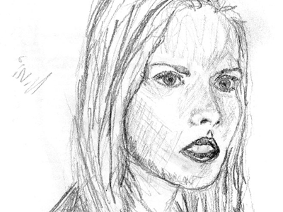 Niki Sanders heroes illustration niki pencil portrait sanders sketch