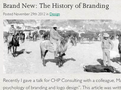 Brand New: The History of Branding