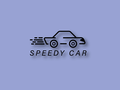 Speedy Car Logo brand identity branding design flat logo illustration logo minimalist logo vector
