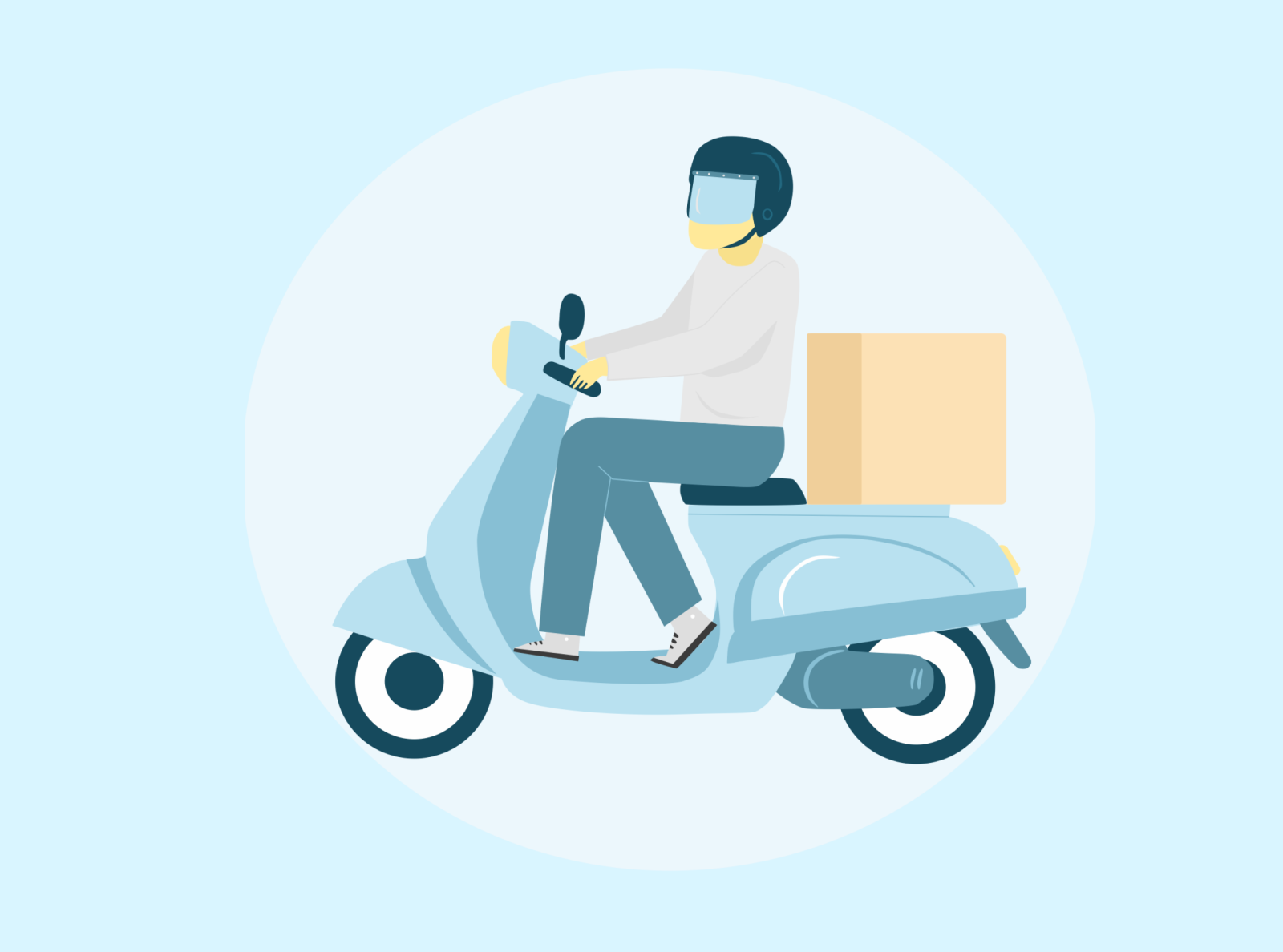 Delivery Illustration Design by Afif Maulana Iskandar on Dribbble