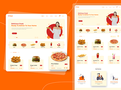 Food E-Commerce Design app branding design graphic design illustration logo ui ux