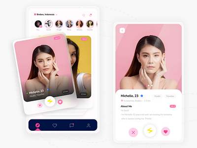 Dating App app branding design graphic design ui ux