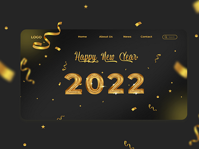 Happy New Year Web Design