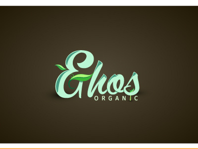 Ethos Organic adobe illustrator branding logo design vector graphics vector work