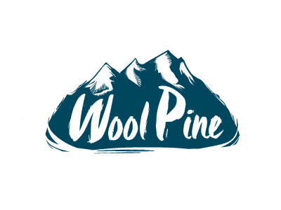 Logo experiment for a company Wool Pine adobe illustrator branding logo design vector graphics vector work