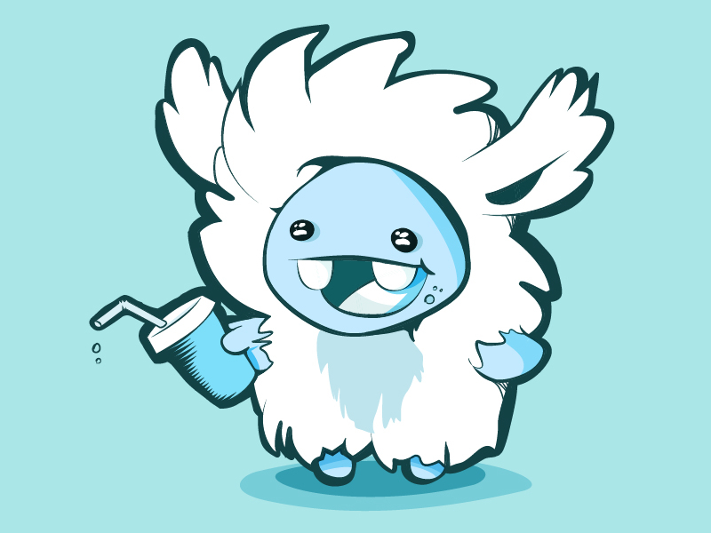 Cute Yeti by Evelina Holm on Dribbble