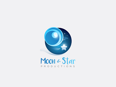 Moon&Star Productions logo adobe illustrator branding logo design vector graphics vector work
