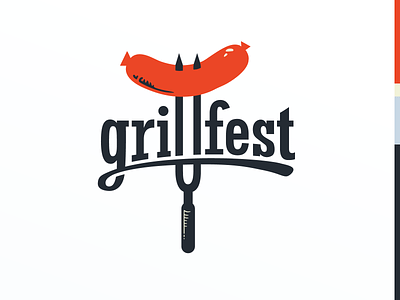Grillfest branding design logo logo design vector