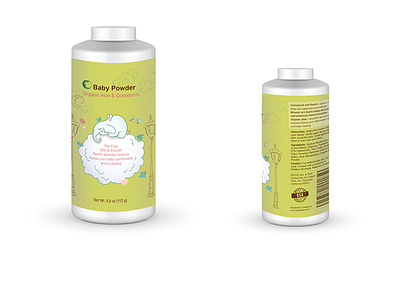 Baby Powder Label Design