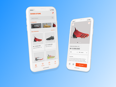 Shoes Store Apps design figma ui