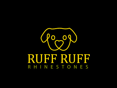 ruff ruff logo creativelogo flatlogo graphic design logo logodesign logos minimallogo