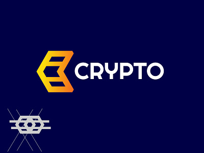 crypto logo concept design