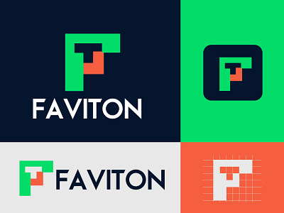 faviton and f t logo branding design