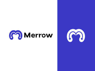 merrow and m branding logo design