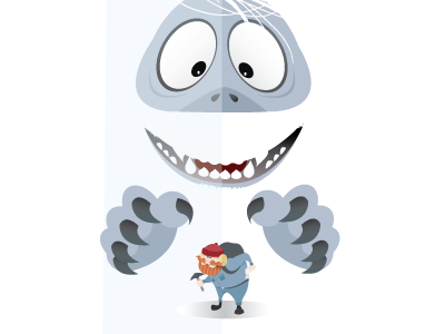 Bumble's Revenge abominable snowman bumble christmas classics illustration movies vector
