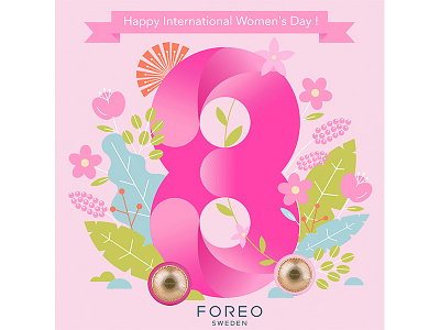 Happy International Women's Day! design illustration vector