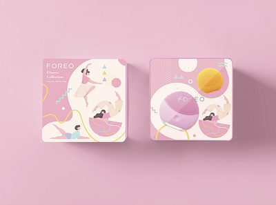 FOREO TR Gift Set branding design illustration