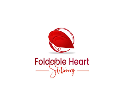 Foldable heart logo 3d branding brighter logo flat logo heart logo high end logo logo love logo lover logo minimal logo professional logo ui valentines logo