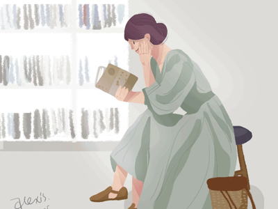 READING by Alexis Li on Dribbble