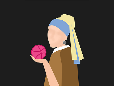 Girl With A Pearl Earring girl with a pearl earring hello dribbble