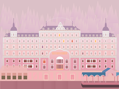 Illustration Challenge #02 the grand budapest hotel
