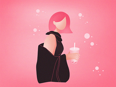 Bubble Tea ai bubble tea girl sketch