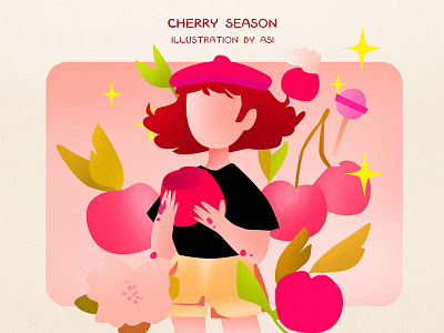 Cherry Season ai cherry season girl sketch