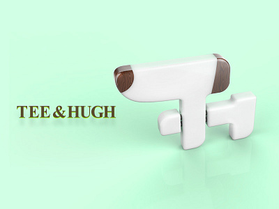 Tee&Hugh1 3d logo wood