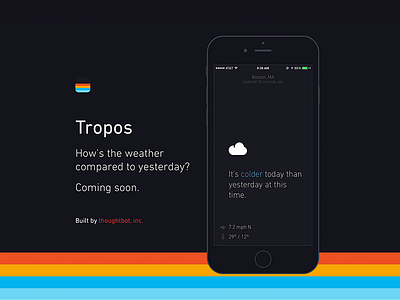 Tropos Landing ios landing marketing weather