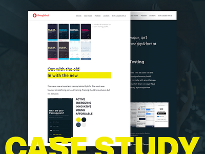SplitFit Case Study case study design fitness ios mobile web design