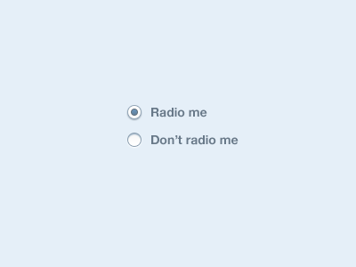 Rrrrrrradio form interface radio ui
