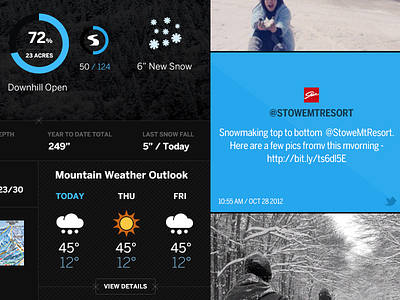 Forecasted Weather and Social Snow Report