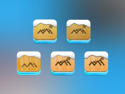 Icon Variations - EARLY/WIP ice icon ios snow winter wood