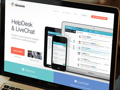 Groove Landing desk groove help live chat