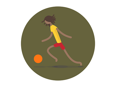 Bobbi ball futbol girl illustration illustrator lucschwab play soccer