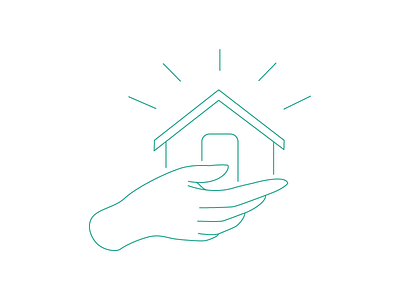 Shelter - Safe Harbor 2nd Iteration ai boat hand icon illustration illustrator safe harbor shelter