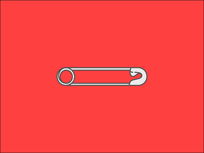 Let's be together icon illustration illustrator safety safety pin together