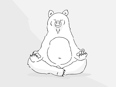 Meditating Bear