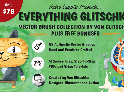 Everything Glitschka | Vector Brush 3d animation app branding bundle clipart collection design elementor gothic graphic design icon illustration logo motion graphics polish ui ux vector wordpress