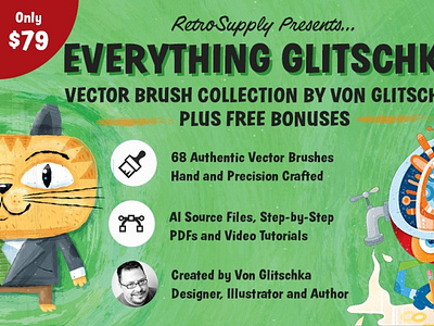 Everything Glitschka | Vector Brush 3d animation app branding bundle clipart collection design elementor gothic graphic design icon illustration logo motion graphics polish ui ux vector wordpress