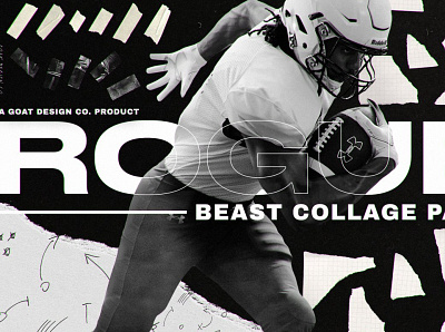 ROGUE - BEAST COLLAGE PACK 3d animation app branding bundle clipart collection design graphic design illustration logo motion graphics ui