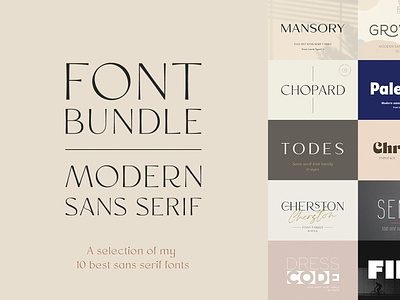 Modern Sans Serif Bundle 3d animation app branding bundle clipart collection design graphic design illustration logo motion graphics ui