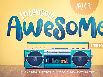 Intensely Awesome Font Pack