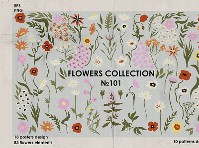 Flowers Collection 3d animation app branding bundle clipart collection design flowers graphic design illustration logo motion graphics ui