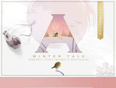 A Winter Tale collection 3d animation app branding bundle clipart collection design graphic design illustration logo motion graphics ui