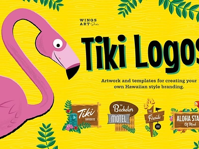 Tiki Illustrations and Logo Designs 3d animation app branding bundle clipart collection design graphic design illustration logo motion graphics ui